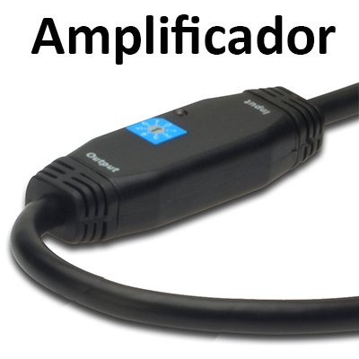 Cable HDMI  1.4 + 3D tipo A Macho / Macho. de 15 Mts. AUTOAMPLIFICADO