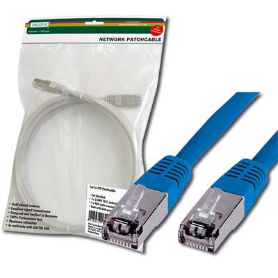 LATIGUILLO CAT-5E FTP DE 7 MTS. COLOR AZUL FABRICADO EN COBRE.