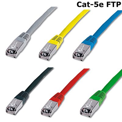 LATIGUILLO CAT-5E FTP DE 7 MTS. COLOR AZUL FABRICADO EN COBRE.