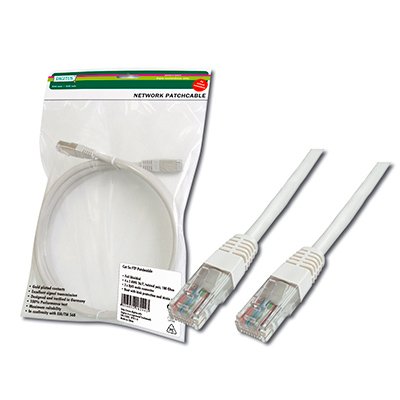 Latiguillo Cat-5e  DE 1 Mt. color BLANCO fabricado en Cobre.