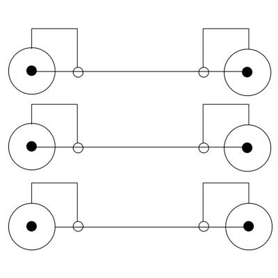 Cable RGB (ALTA CALIDAD) 3 x RCA Macho - 3 x RCA Macho de 2 Mts.
