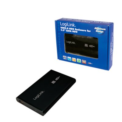 Caja externa de 2,5"  USB 2.0 para Disco Duro Serial ATA de Aluminio