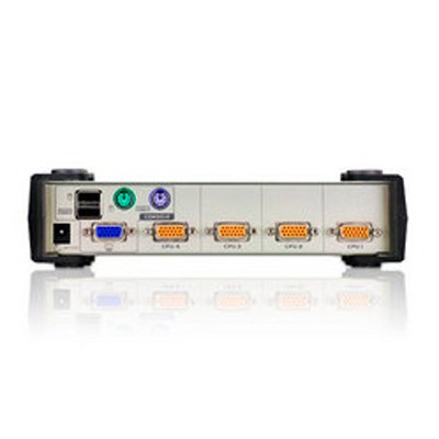 Conmutador KVM USB PS/2 4 puertos VGA