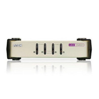 Conmutador KVM USB PS/2 4 puertos VGA