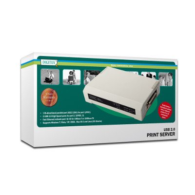 Servidor de impresora de 2 puertos USB y 1 puerto Paralelo 