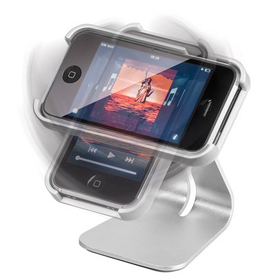 Soporte de sobremesa de aluminio para iPhone 4 /4S.
