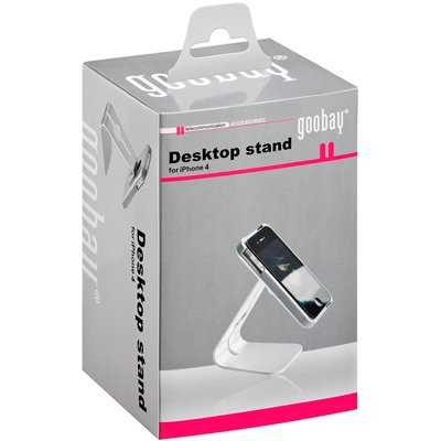 Soporte de sobremesa de aluminio para iPhone 4 /4S.