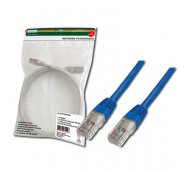 Latiguillo Cat-5e  DE 5 Mts. color AZUL fabricado en Cobre.