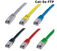 LATIGUILLO CAT-5E FTP DE 7 MTS. COLOR AZUL FABRICADO EN COBRE.