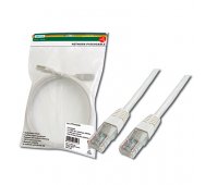 Latiguillo Cat-5e  DE 1 Mt. color BLANCO fabricado en Cobre.