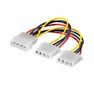 Cable duplicador Molex 1 Macho - 2 Hembras de 20 Cms.