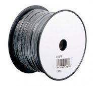 Cable plano telefonico de 4 hilos color negro 100 Mts.