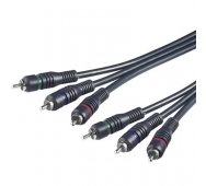 Cable RGB (ALTA CALIDAD) 3 x RCA Macho - 3 x RCA Macho de 2 Mts.