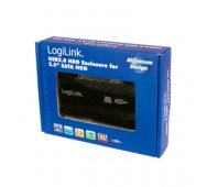 Caja externa de 2,5"  USB 2.0 para Disco Duro Serial ATA de Aluminio