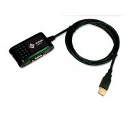 Convertidor USB 2.0 a 2 puertos Serie DB-9 Macho .