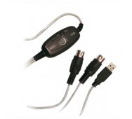 Convertidor USB a Audio Midi con cable de 2 Mts.