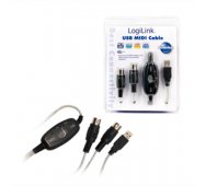 Convertidor USB a Audio Midi con cable de 2 Mts.