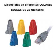 Protectores de color Verde para conector Macho RJ45.